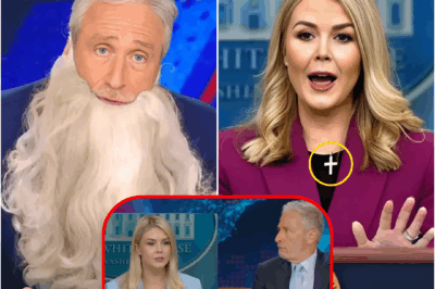 SHOCKING PAYBACK: Jon Stewart Finally Hits Back — And It Was Brutal. Karoline Leavitt Was So Humiliated by Jon Stewart, She Gave Up Her Cross Necklace.