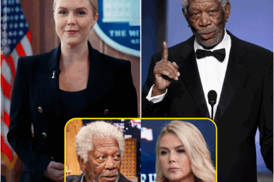 “Look Me in the Eye, Karoline.” — Morgan Freeman Humiliates Karoline Leavitt in Televised Showdown That Shakes America to Its Core.