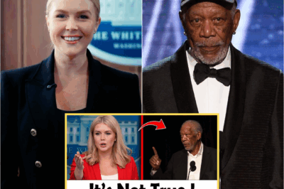 “Look Me in the Eye, Karoline.” — Morgan Freeman Confronts Karoline Leavitt in Televised Showdown That Shakes America to Its Core..1
