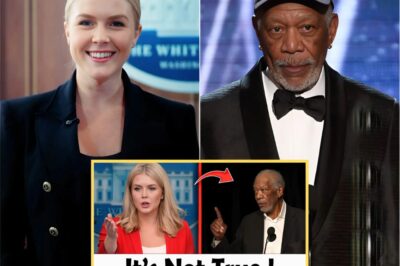 “Look Me in the Eye, Karoline.” — Morgan Freeman’s Calm but Spectacular Reversal Left Karoline Leavitt Frozen in Restless Silence and America Holding Its Breath