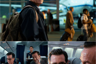 People Like You Should Sit in the Back! — Stephen Colbert Was Looked Down On During a Flight Home After Being Cut Off Air, and What Happened Next Left the Entire First-Class Cabin Frozen.