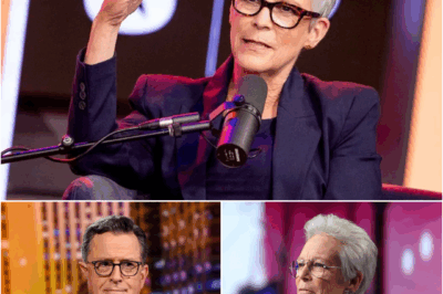 BREAKING NEWS: Jamie Lee Curtis Unleashes War on CBS, Accusing Network of “Gagging” Her to Bury “Sinister Conspiracy” Behind Stephen Colbert’s Firing