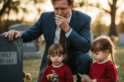 A millionaire saw two girls crying at his ex wife’s grave—who they were shocked him